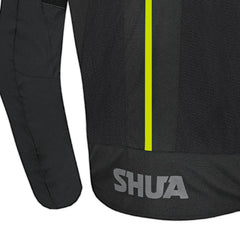 SHUA GRAVITY MESH 2.0 CHAQUETA DE MOTO HOMBRE NEGRO AMARILLO FLOU 