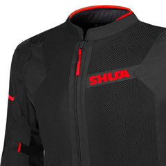 SHUA GRAVITY MESH 2.0 CHAQUETA DE MOTO HOMBRE NEGRO ROJO 