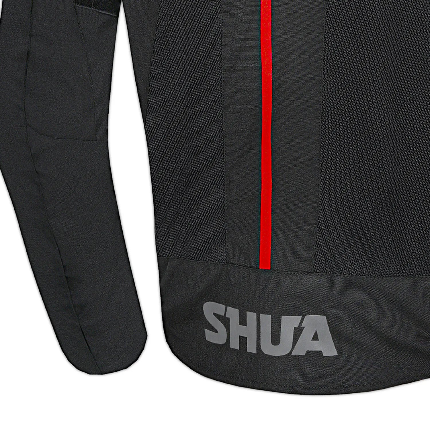 SHUA GRAVITY MESH 2.0 CHAQUETA DE MOTO HOMBRE NEGRO ROJO 
