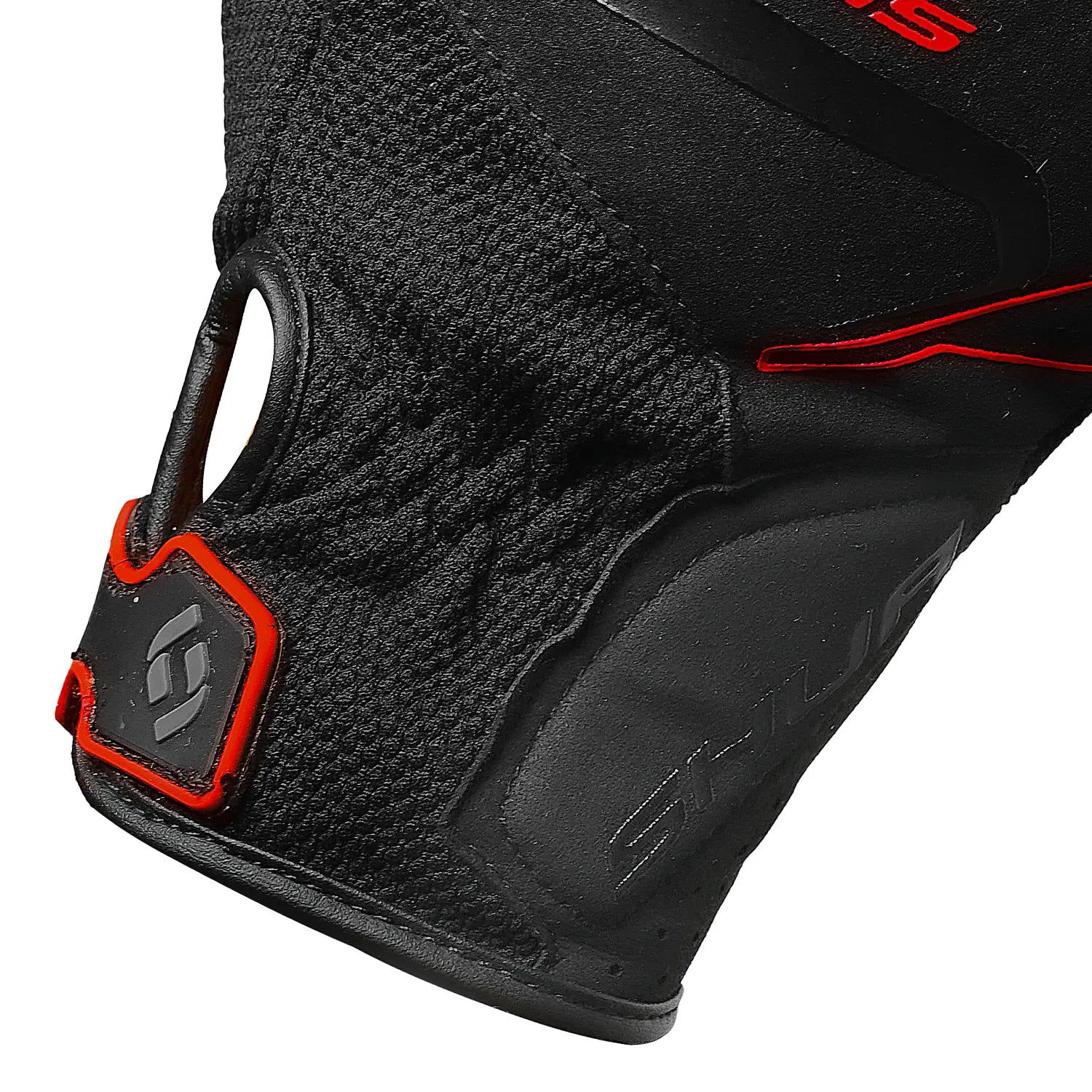 SHUA SEA BREEZE GUANTI UOMO NERO ROSSO 