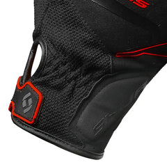 SHUA SEA BREEZE GUANTI UOMO NERO ROSSO 