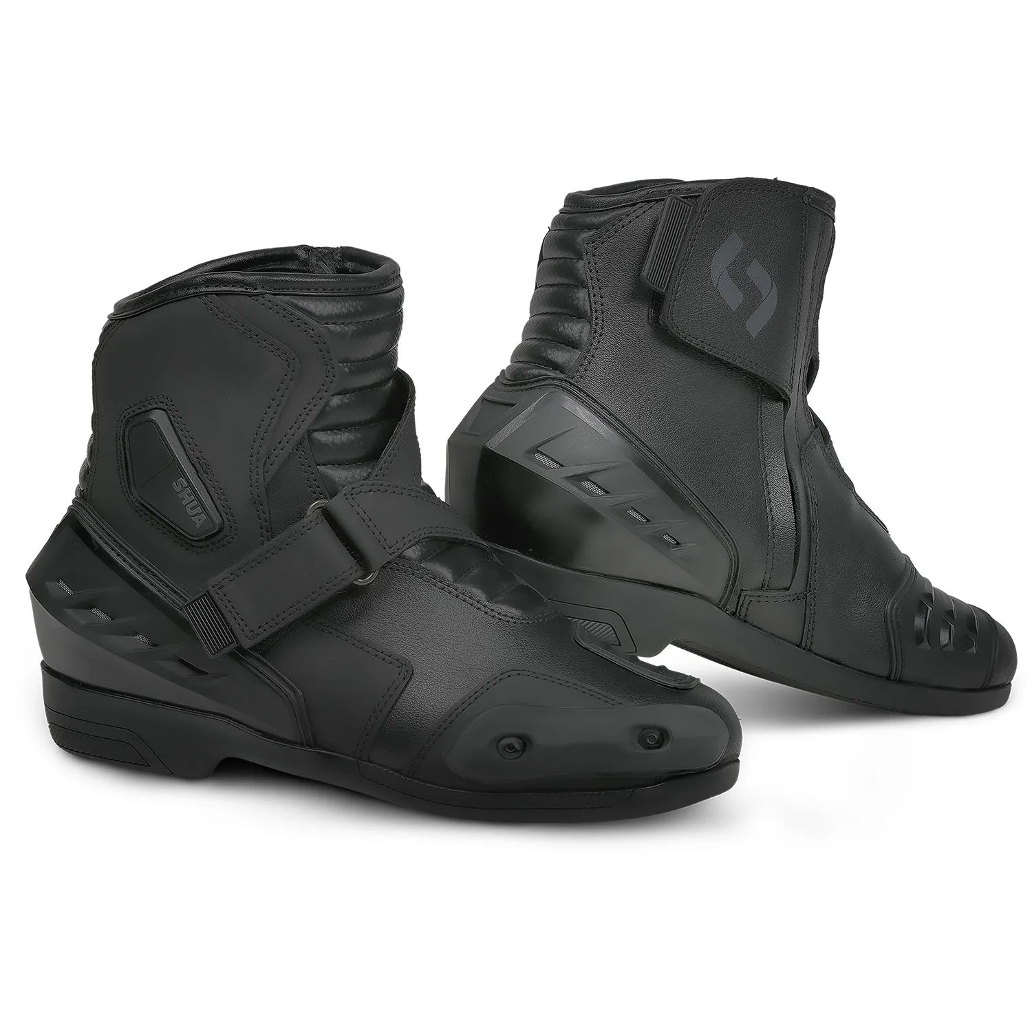 SHUA TRACK STIVALI DI MOTO UOMO NERO 