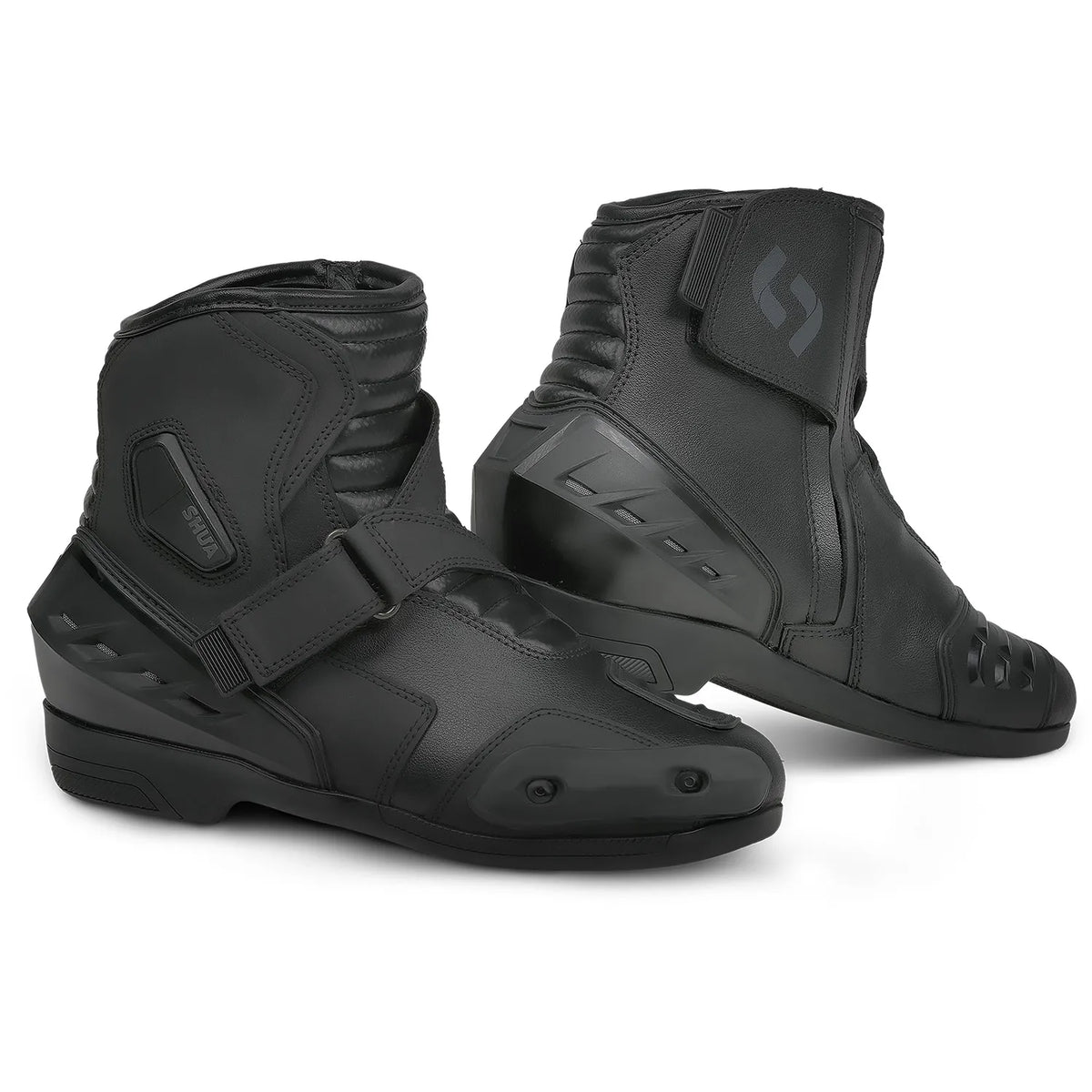 SHUA TRACK STIVALI DI MOTO UOMO NERO 