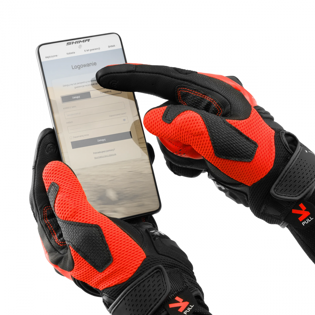 SHIMA SPARK 3.0 GUANTES DE HOMBRE ROJO FLUO 