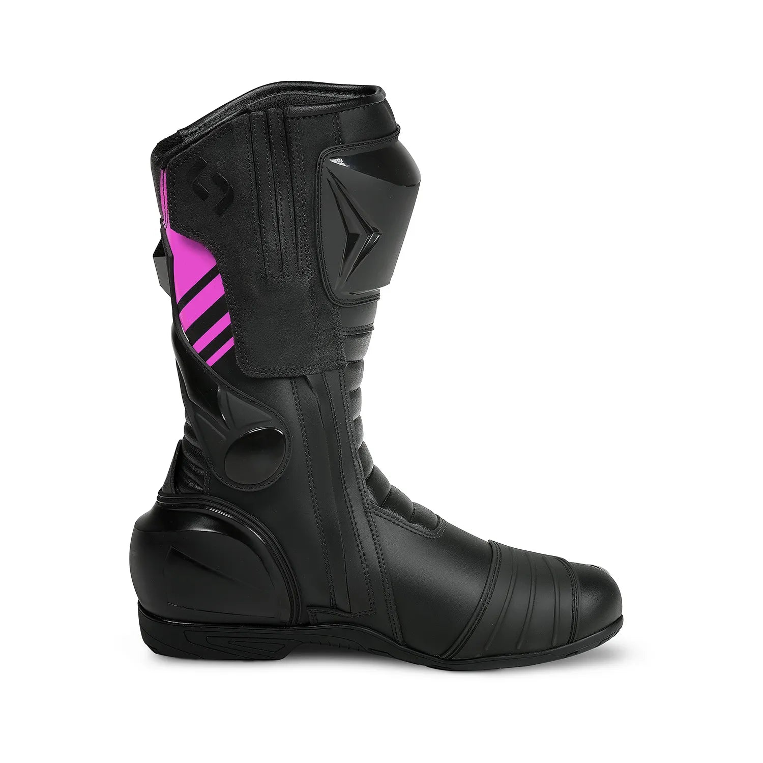 SHUA SUPER TECH STIVALI DI MOTO CORSA DONNA NERO ROSA 