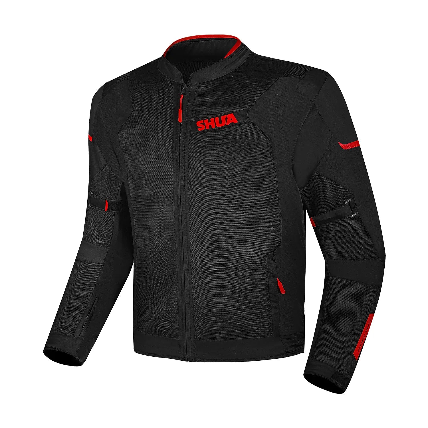 SHUA GRAVITY MESH 2.0 GIACCA DI MOTO UOMO NERO ROSSO 