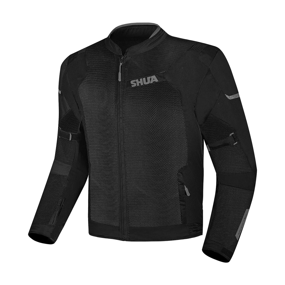SHUA GRAVITY MESH 2.0 GIACCA DI MOTO UOMO NERO GRIGIO 