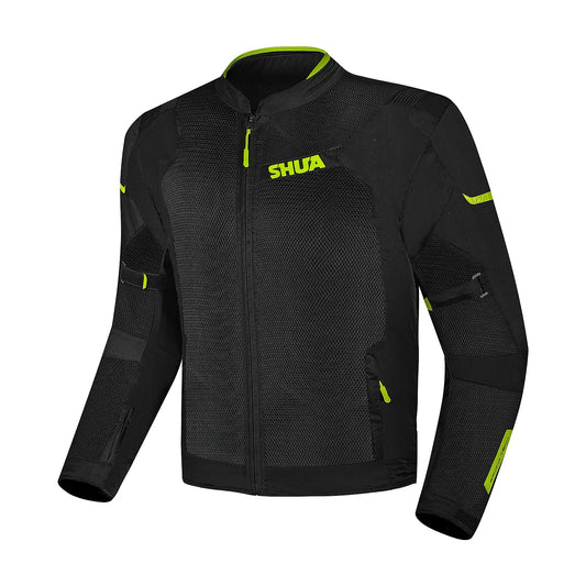 SHUA GRAVITY MESH 2.0 GIACCA DI MOTO UOMO NERO GIALLO FLOU – Yamoto.it