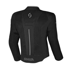 SHUA GRAVITY MESH 2.0 GIACCA DI MOTO UOMO NERO GRIGIO 