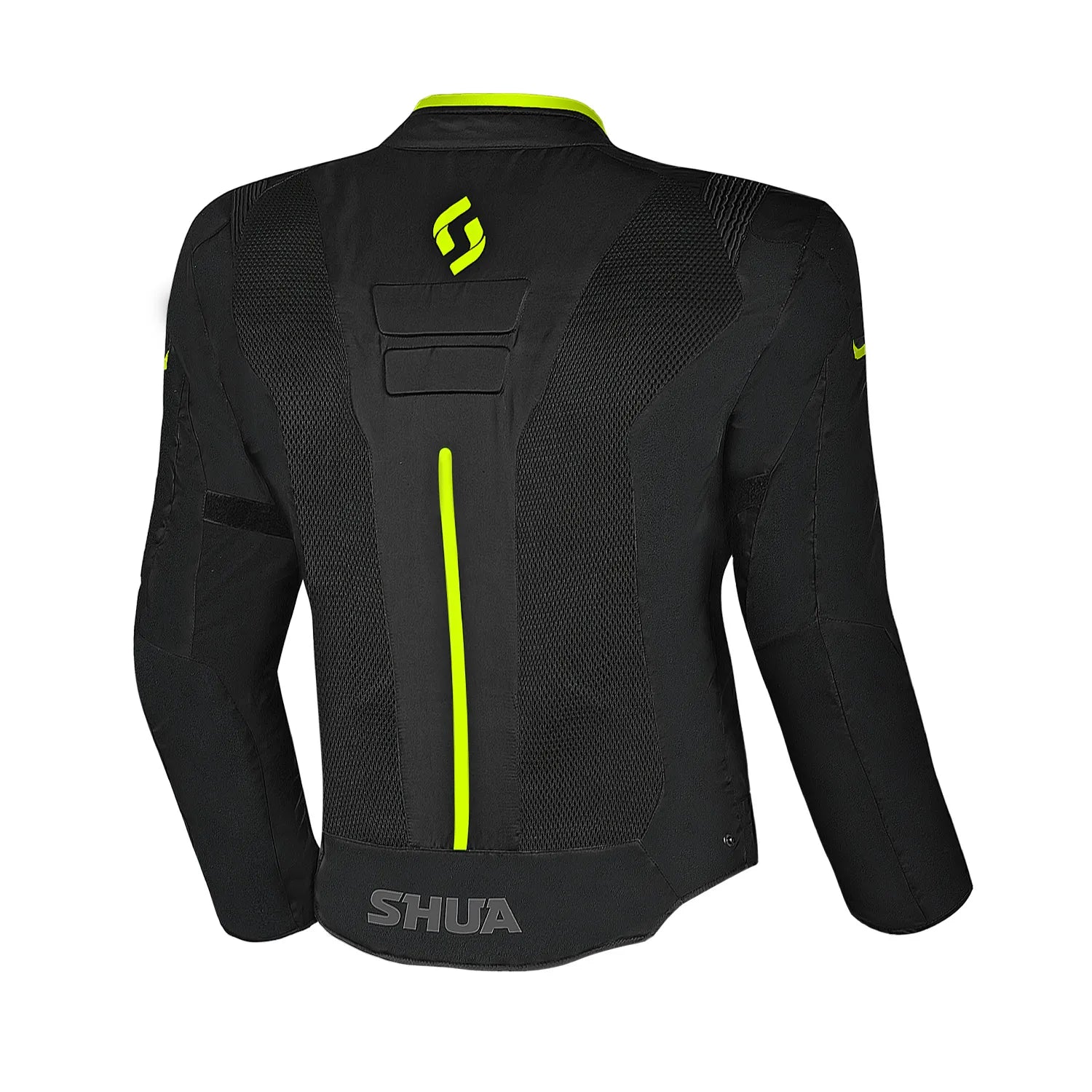 SHUA GRAVITY MESH 2.0 GIACCA DI MOTO UOMO NERO GIALLO FLOU 