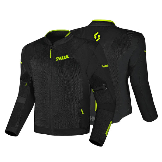 SHUA GRAVITY MESH 2.0 GIACCA DI MOTO UOMO NERO GIALLO FLOU – Yamoto.it