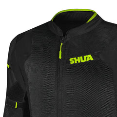 SHUA GRAVITY MESH 2.0 GIACCA DI MOTO UOMO NERO GIALLO FLOU 