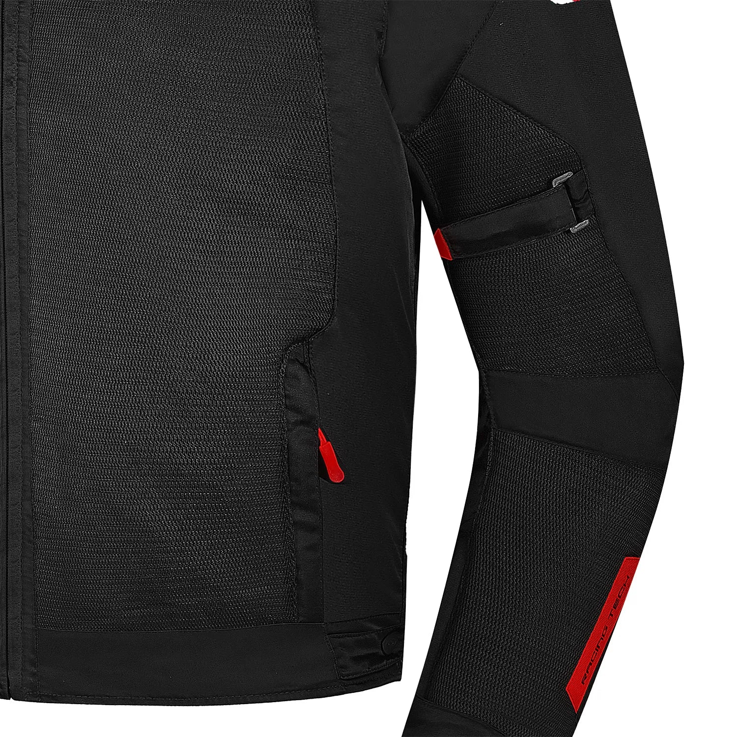 SHUA GRAVITY MESH 2.0 GIACCA DI MOTO UOMO NERO ROSSO 