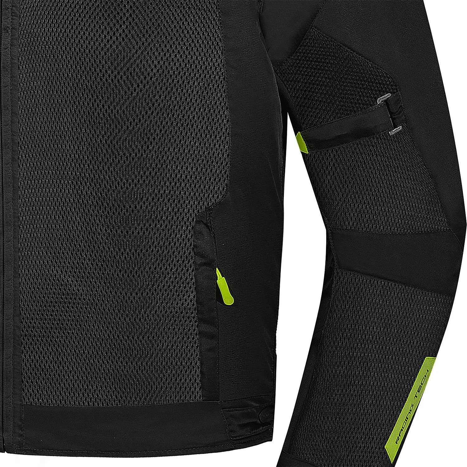 SHUA GRAVITY MESH 2.0 GIACCA DI MOTO UOMO NERO GIALLO FLOU 