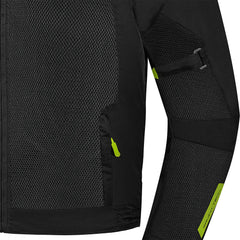 SHUA GRAVITY MESH 2.0 GIACCA DI MOTO UOMO NERO GIALLO FLOU 