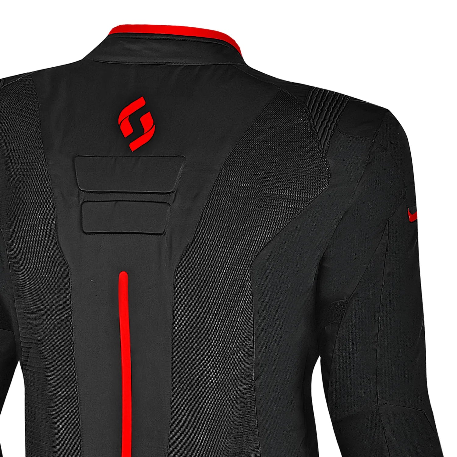 SHUA GRAVITY MESH 2.0 GIACCA DI MOTO UOMO NERO ROSSO 