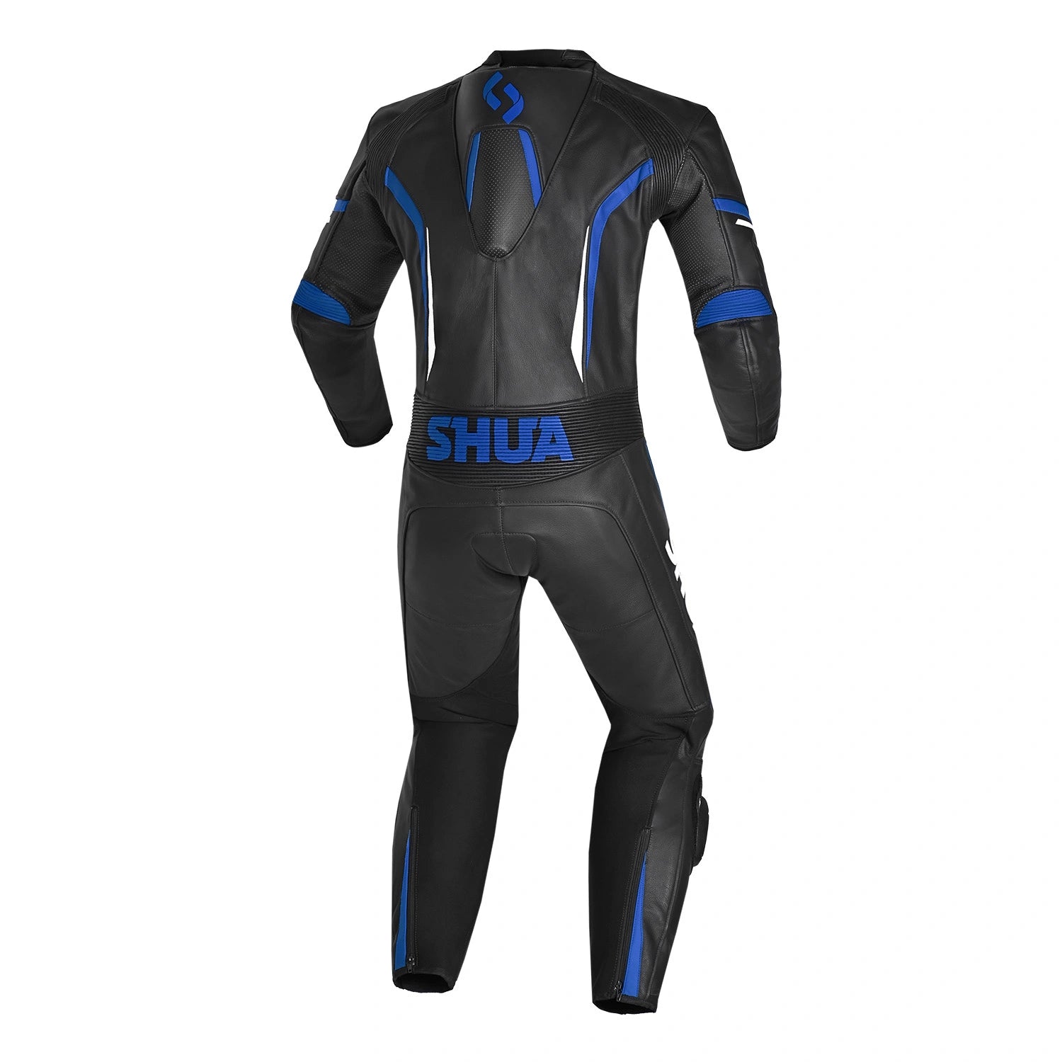 SHUA INFINTY 1 PC TUTA DI MOTO UOMO NERO BLU 