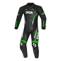 SHUA INFINTY 1 PC TUTA DI MOTO UOMO NERO VERDE 