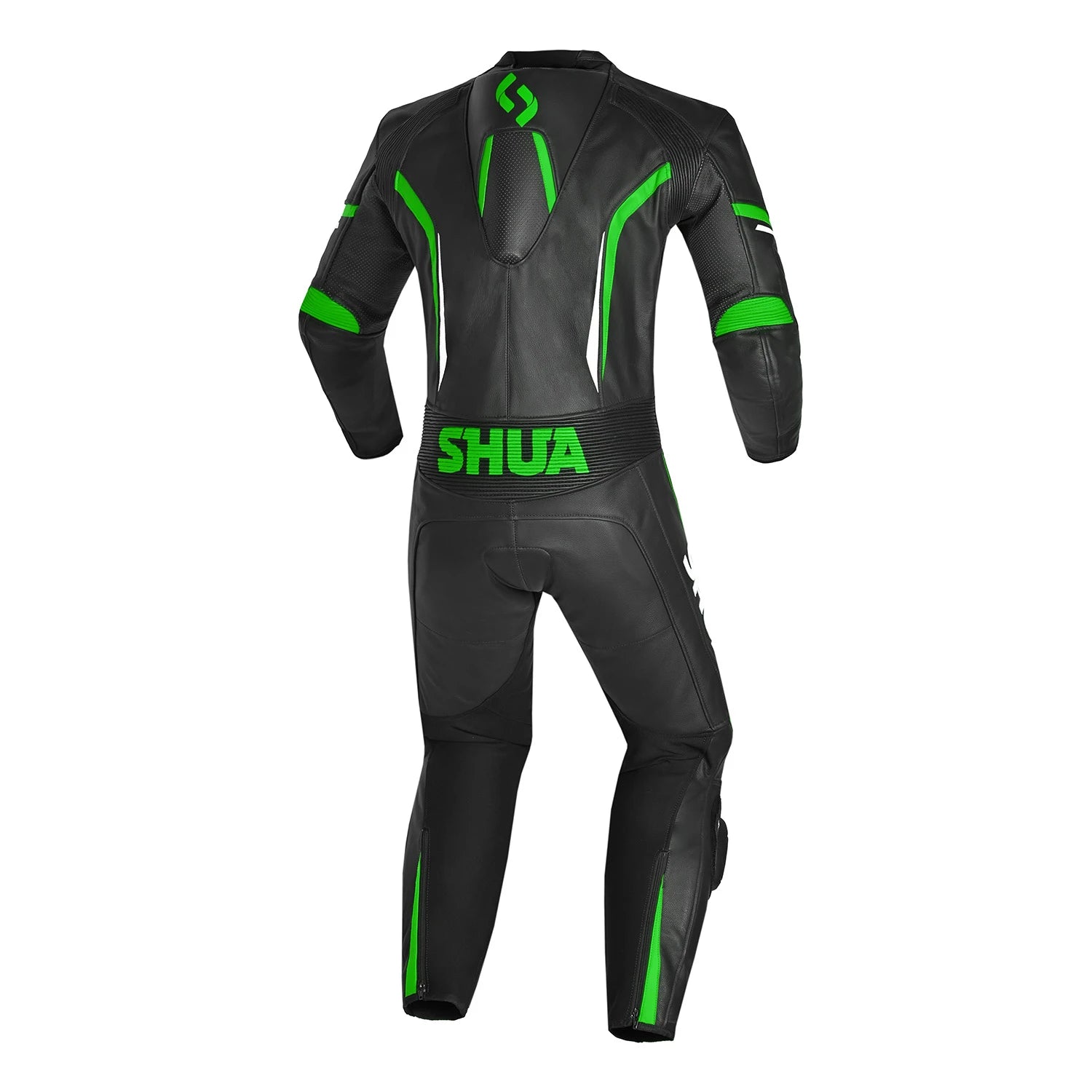 SHUA INFINTY 1 PC TUTA DI MOTO UOMO NERO VERDE 