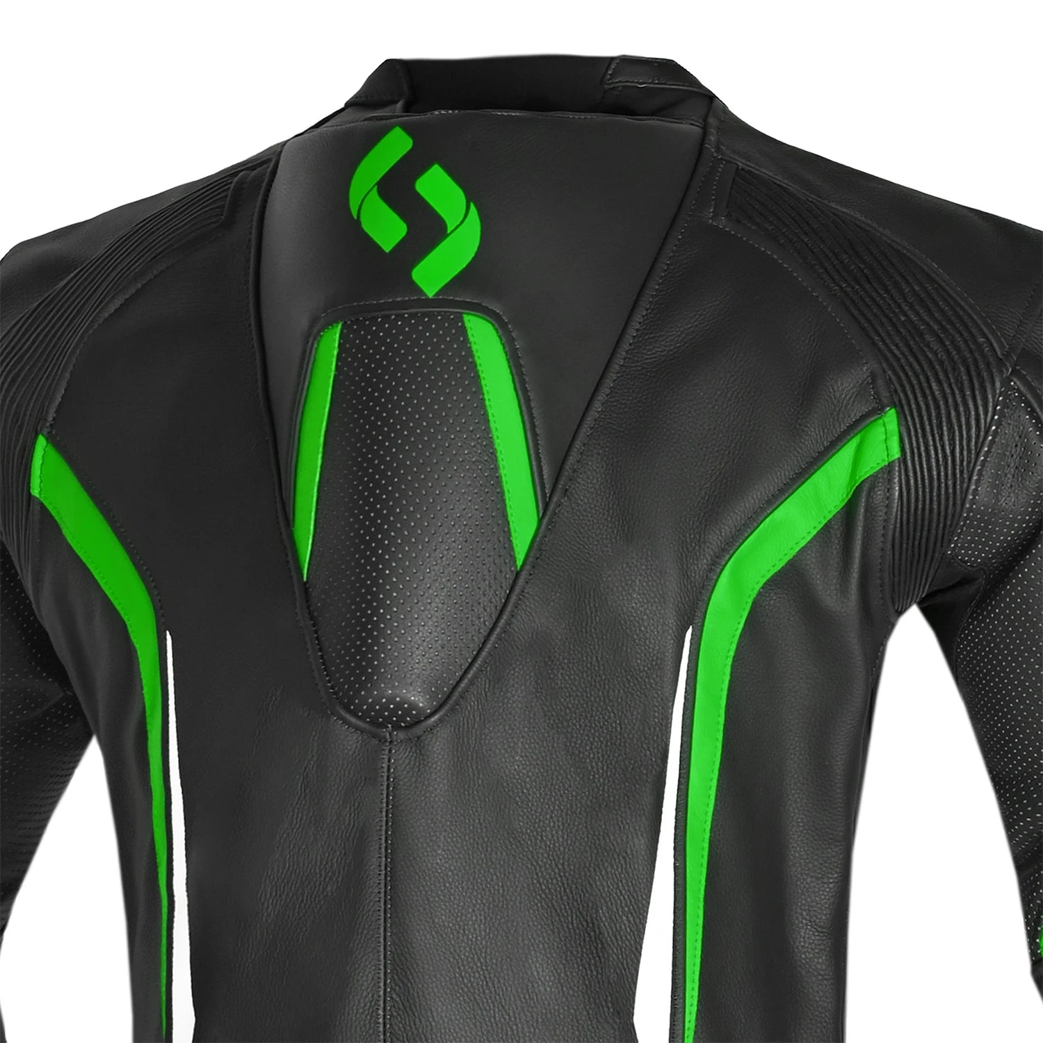 SHUA INFINTY 1 PC TUTA DI MOTO UOMO NERO VERDE 