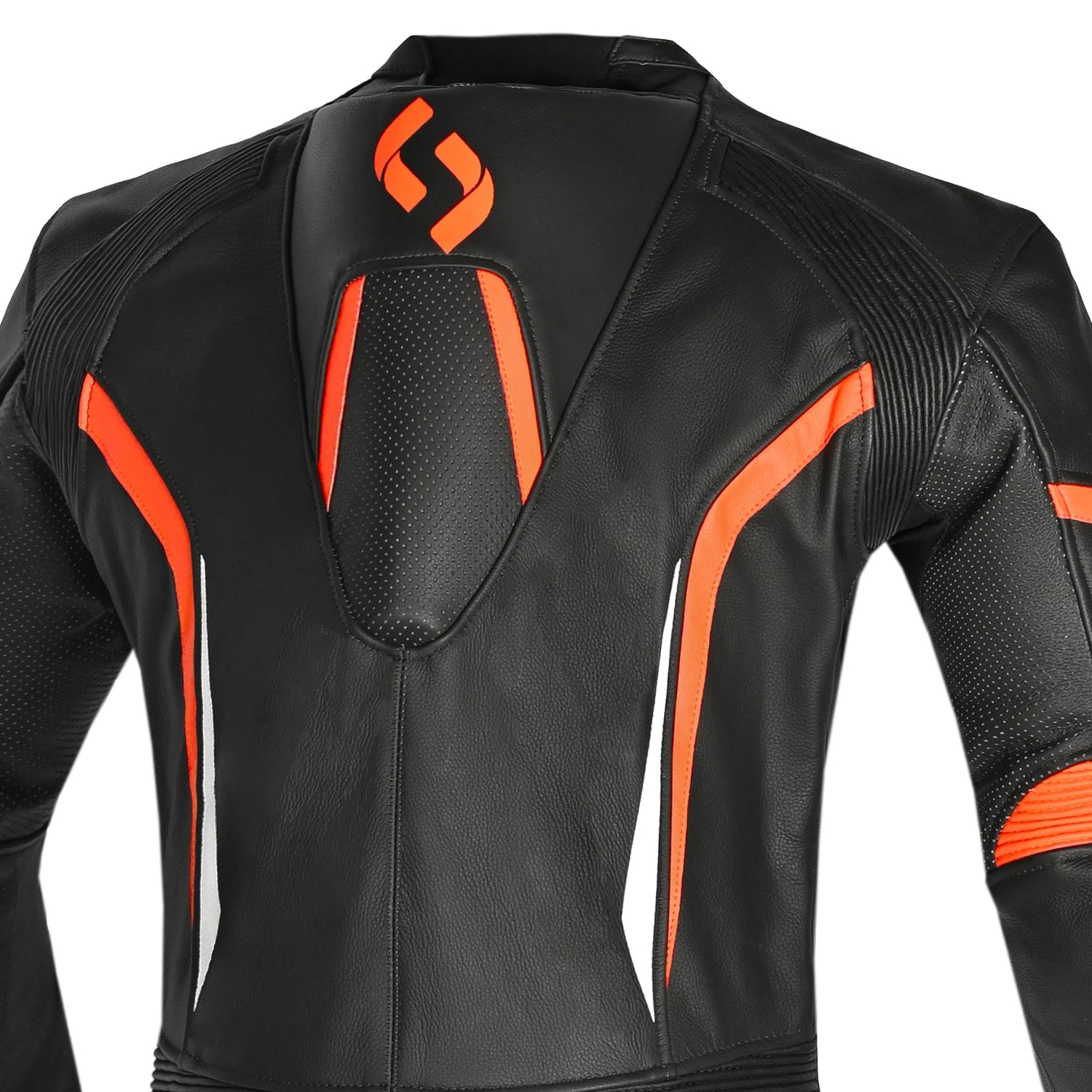 SHUA INFINTY 1 PC TUTA DI MOTO UOMO NERO ARANCIA 