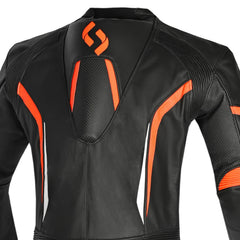 SHUA INFINTY 1 PC TUTA DI MOTO UOMO NERO ARANCIA 
