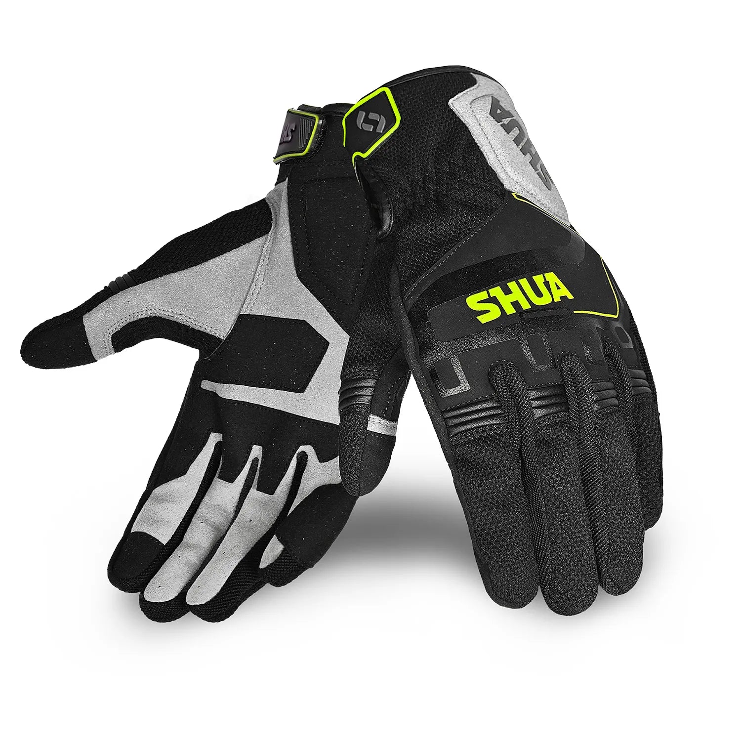 SHUA SEA BREEZE GUANTES NEGRO GRIS AMARILLO FLOU 