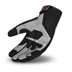 SHUA SEA BREEZE GUANTI DI MOTO UOMO NERO GRIGIO ROSSO 