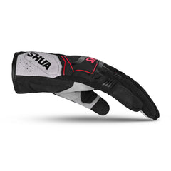 SHUA SEA BREEZE GUANTI DI MOTO UOMO NERO GRIGIO ROSSO 