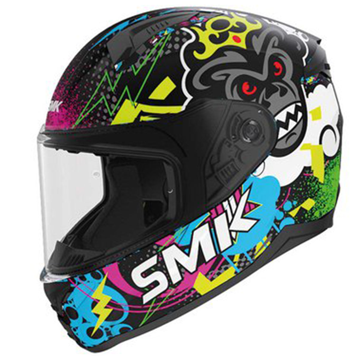 Smk Caschi De Moto Bionic Youth Bambini Ma264 Negro Mate Multicolor - Yamoto.it