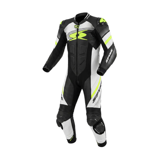 SPYKE ESTORIL 1PC TUTA DI MOTO NERO BIANCO GIALLO FLUO – Yamoto.it