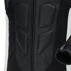 SPYKE ESTORIL 1PC TUTA DI MOTO NERO BIANCO GIALLO FLUO 