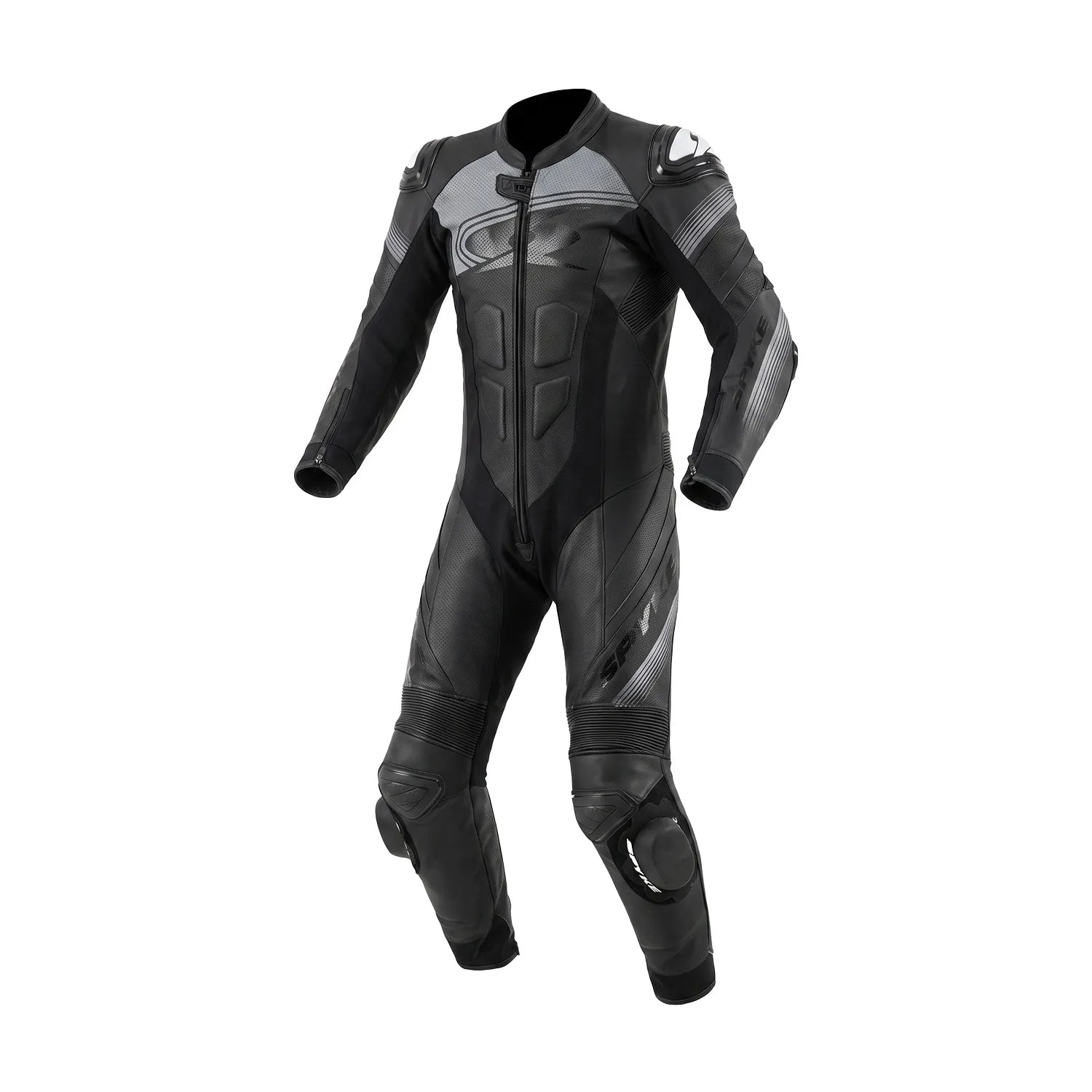 SPYKE ESTORIL 1PC TUTA DI MOTO UOMO NERO ANTHRACITA 