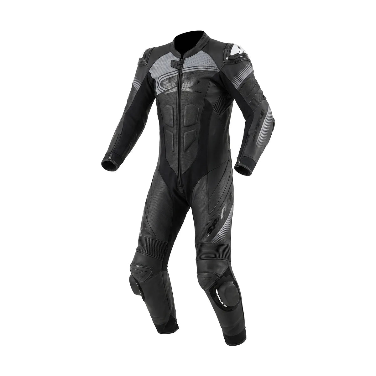 SPYKE ESTORIL 1PC TUTA DI MOTO UOMO NERO ANTHRACITA 
