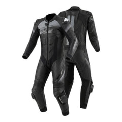 SPYKE ESTORIL 1PC TUTA DI MOTO UOMO NERO ANTHRACITA 