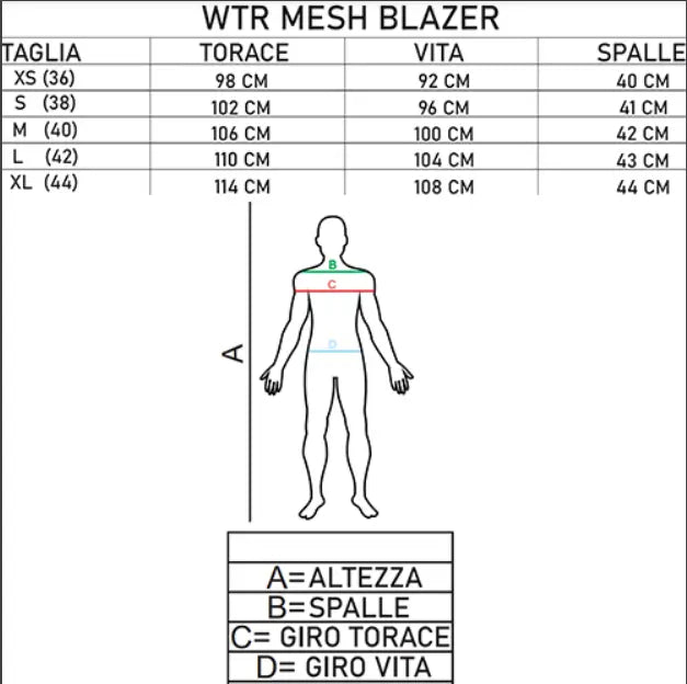 WTR - Mesh Blazer Donna  Giacca per moto  - Nero giallo  Flo 