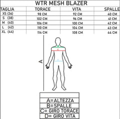 WTR - Mesh Blazer Donna  Giacca per moto  - Nero giallo  Flo 