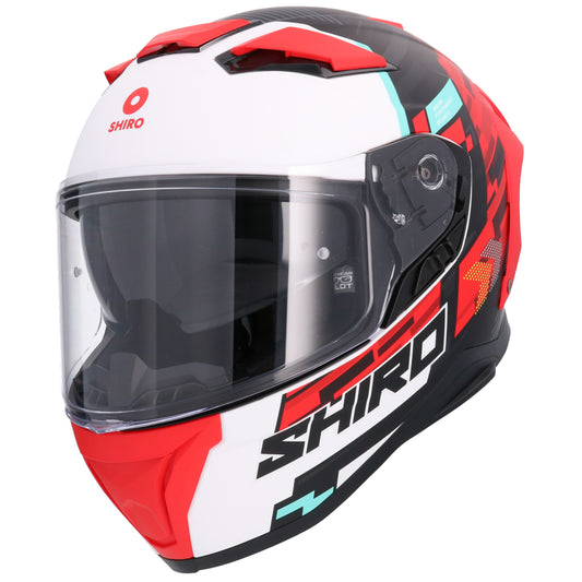 Shiro FF950 Alpha Monocolor integral Casco  Rosso Opaco - Yamoto.it