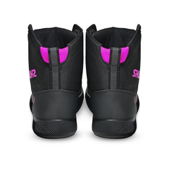 SHUA ODDIN STIVALI URBANI MOTO DONNA NERO FUCSIA 
