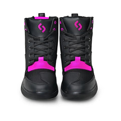 SHUA ODDIN STIVALI URBANI MOTO DONNA NERO FUCSIA 