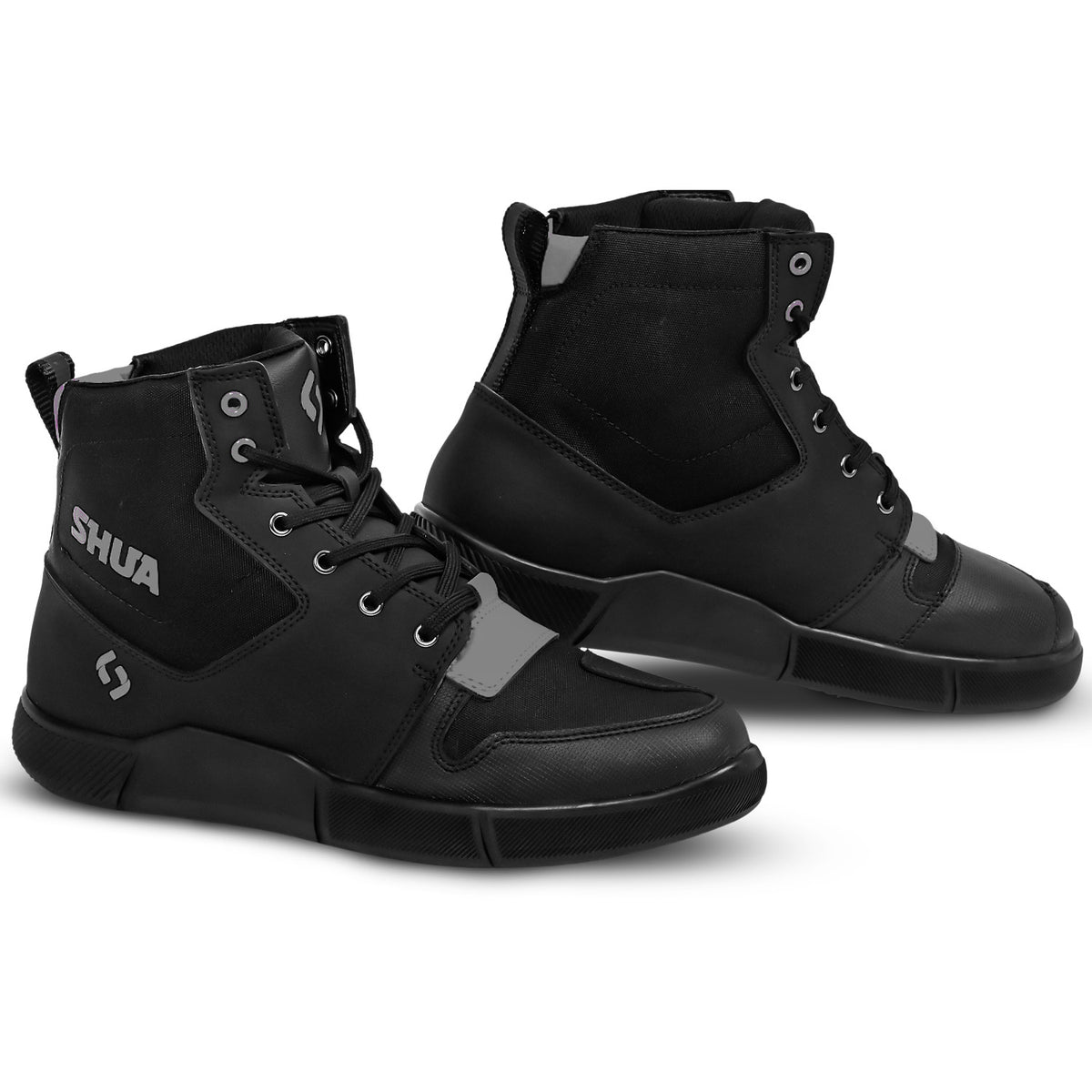 SHUA ODDIN STIVALI URBANI UOMO NERO GRIGIO 