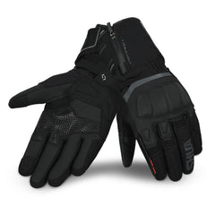 SHUA THERMAL THAW GUANTI DI MOTO UOMO NERO GRIGIO 