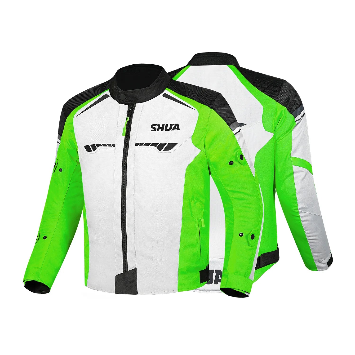 SHUA IMMORTAL IMPERMEABILE GIACCA DI MOTO GHIACCIO VERDI NERO 