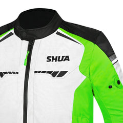 SHUA IMMORTAL IMPERMEABILE GIACCA DI MOTO GHIACCIO VERDI NERO 