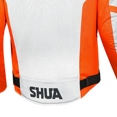 SHUA IMMORTAL IMPERMEABILE GIACCA DI MOTO GHIACCIO ARANCIONE NERO 