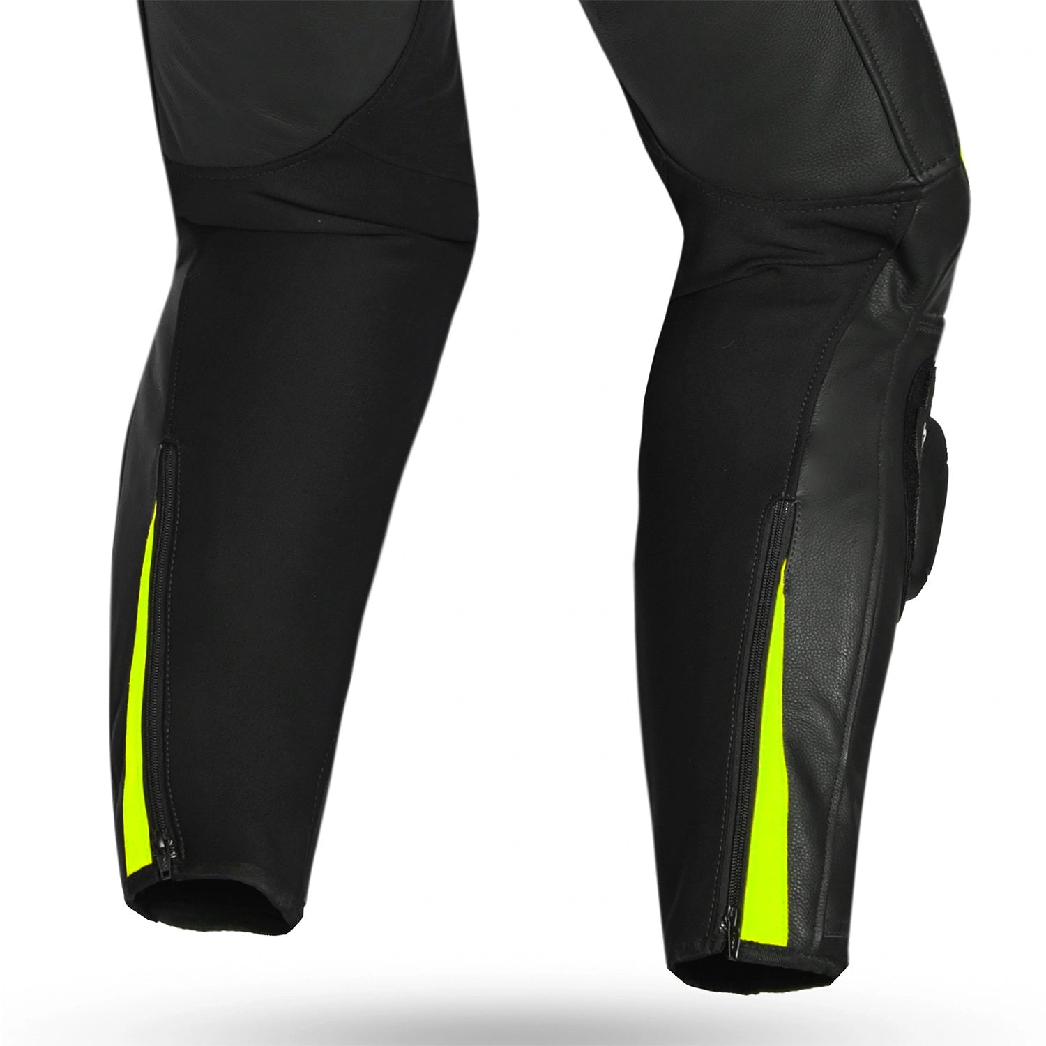 SHUA INFINTY 1 PC TUTA DI MOTO UOMO NERO GIALLO FLUO 