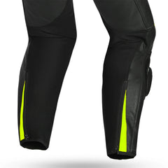 SHUA INFINTY 1 PC TUTA DI MOTO UOMO NERO GIALLO FLUO 
