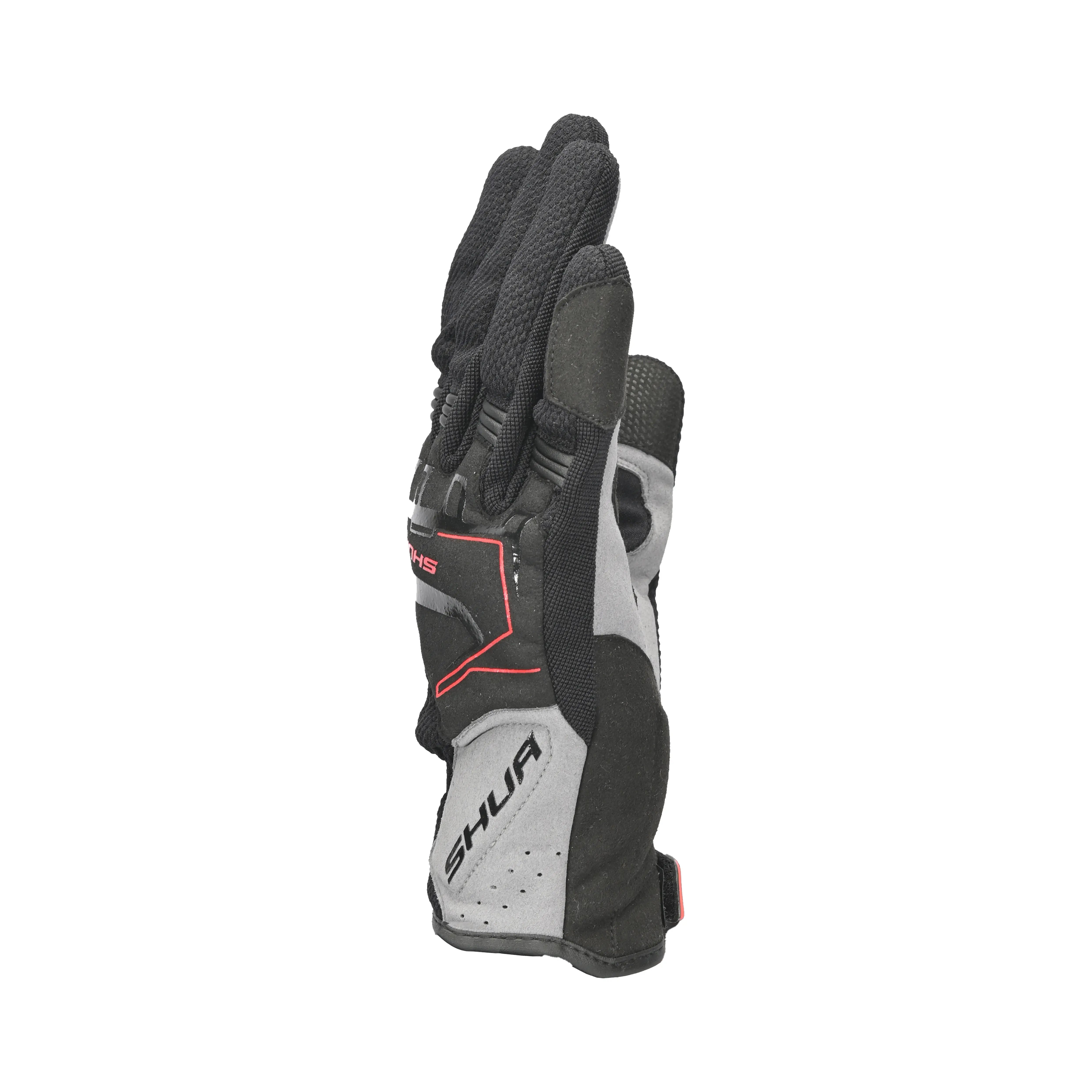 Shua - Sea Breeze Guantes Nero/Grigio/Rosso 