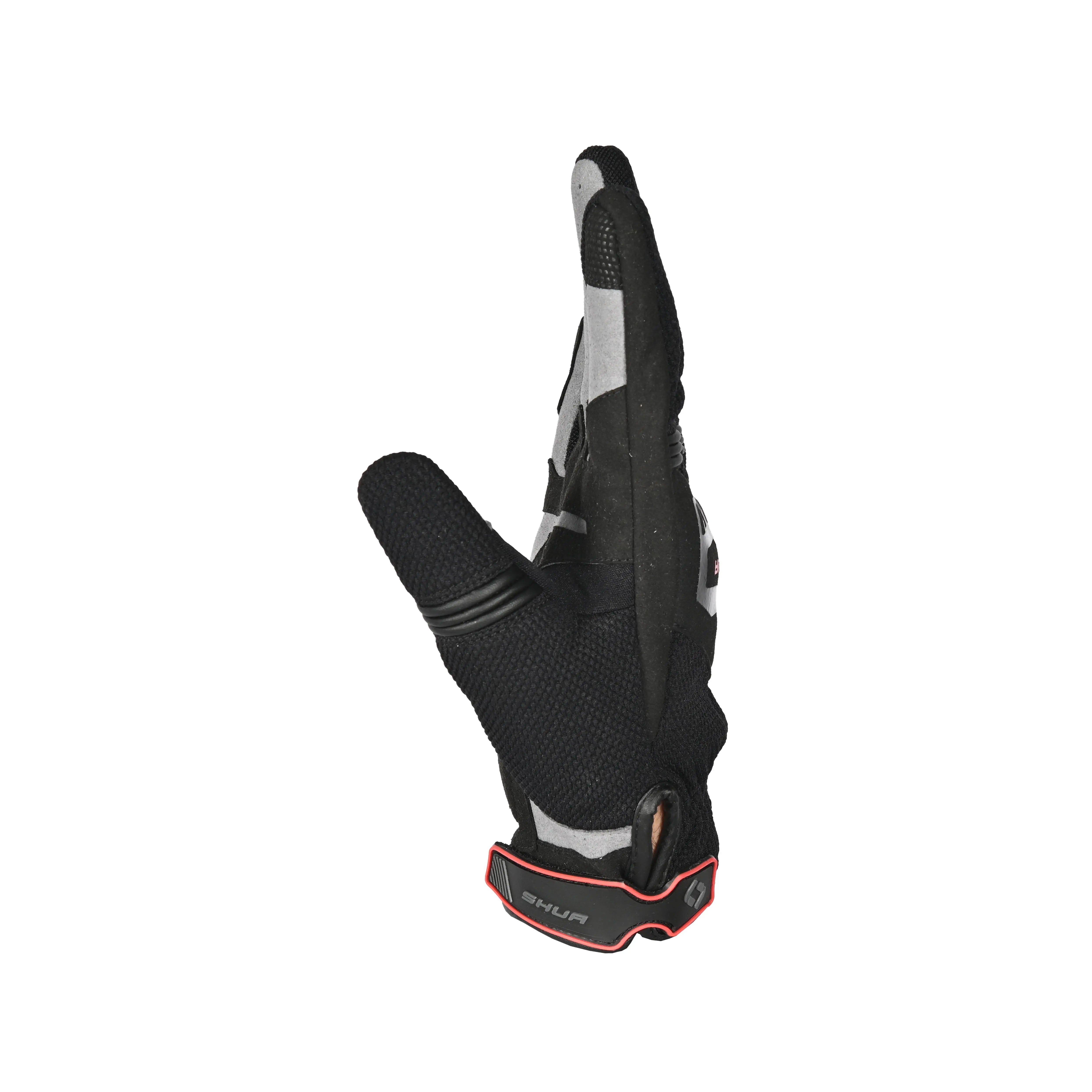 Shua - Sea Breeze Guantes Nero/Grigio/Rosso 