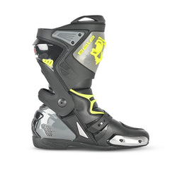 Bela Race Pro 2.0 Stivale Da Corsa Moto Nero/Grigio